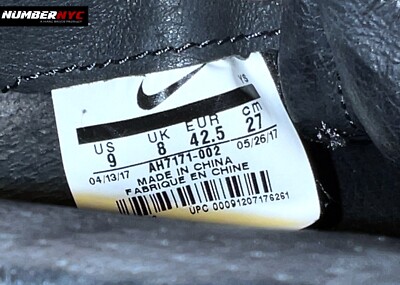 Nike Vandal High PRM Anthracite Grey White Men Size 9 NO STRAPS