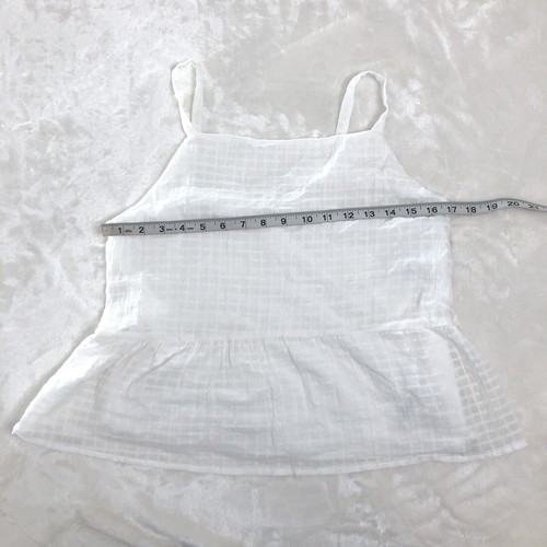 Art Class Girls Size XXL 18 Sleeveless Babydoll Tank Top Peplum White NWD - Picture 8 of 13
