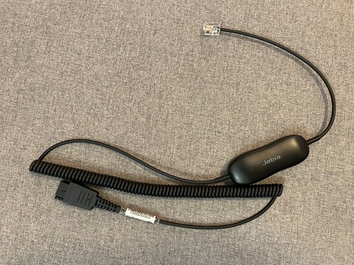Jabra GN1216 Coiled Audio Cable Adapter for Avaya 9600 / 1600 Phones - Zdjęcie 2 z 4