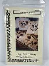 Sew Mini Pieces SUNFLOWER IN MY HEART Pillow Shirt Craft Sewing Pattern