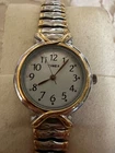 VINTAGE Timex Women's SR521SW Watch - Silver & Gold Tone Metal Case & Band
