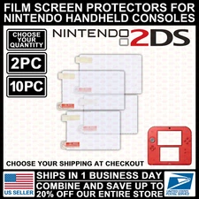 Film Plastic Screen Protector For Nintendo 2DS - Original 2DS Model Console