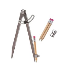 ALLY Tools 8 Inch Precision Locking Wing Divider/Woodworking Compass W/ 2 Pencil