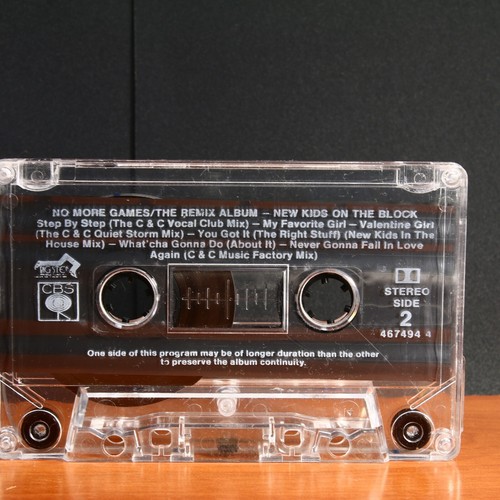 New Kids on the Block ~ No More Games Cassette w/ Front Sticker & Plastic Sleeve - Picture 8 of 14