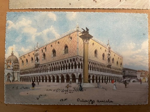 8 postales artísticas en acuarela de Venecia Venecia, Italia. por A. Scrocchi. - Imagen 6 de 9