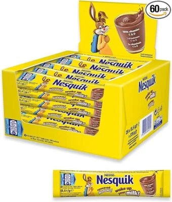 Nesquik Chocolate Flavoured Milkshake Powder Individual Sachets