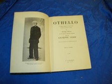 MUSIC SCORE OTHELLO IN FOUR ACTS CHORUS VOCAL BOOK