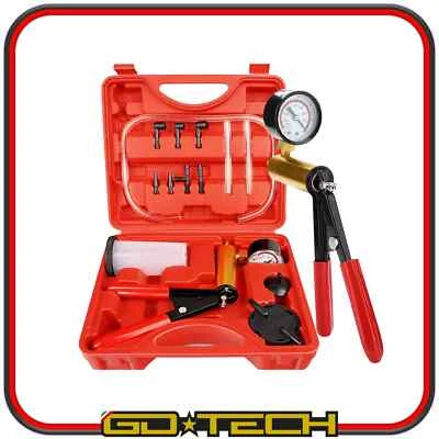 GDTECH KIT SPURGO FRENI FRIZIONE AUTO MOTO SCOOTER POMPA VUOTO MANUALE con SERBATOIO