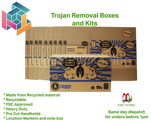 Removal Packing box STRONG LARGE QUALITY Cardboard House Moving Boxes - Picture 4 of 34