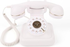 Retro Audio Guest Book Phone Voice Message Recorder Wedding Party White