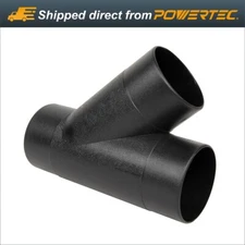 POWERTEC 4 Inch Y-Fitting Dust Hose Connector (70106)