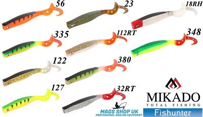 MIKADO FISHUNTER ''MAGNA'' SOFT LURES,VARIOUS COLOURS & SIZES, PACK OF 2 & 5