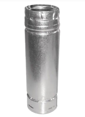 DuraVent Pelletvent 4 X 24 In. Double-Wall Chimney Stove Pipe Galvanized Steel