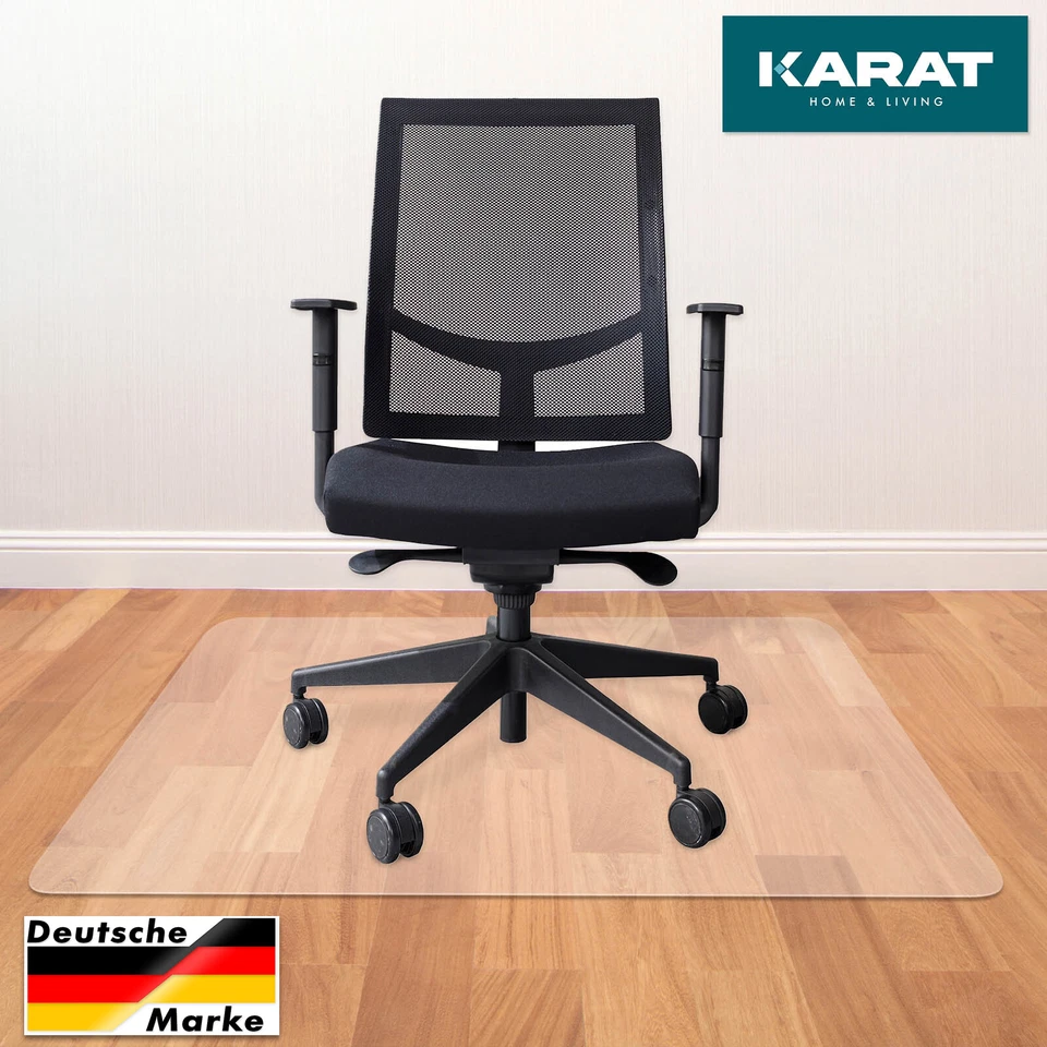 Bodenschutzmatte für Hartböden | Aus recyceltem PET | Transparent