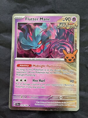 Flutter Mane 078/162 COSMOS HOLO Trick or Trade Pokemon Card