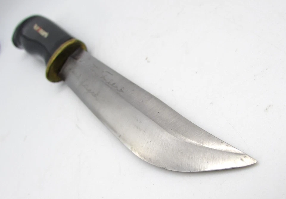 Cuchillo de caza Normark Martini 1967 vintage raro Finlandia forjado a mano Foto 4 de 4