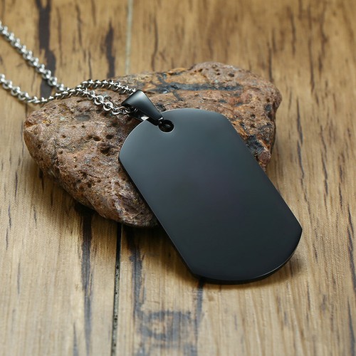 Fashion To MY SON BOYFRIEND Dog Tag Men Pendant Necklace Personalised Engraving - Picture 7 of 23