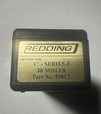 Redding 1'' Series Z Full Length Die Sizer 30 NOSLER part no 53817