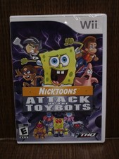 Video Game Wii Nicktoons Attack Of The Toybots Spongebob NEW SEALED