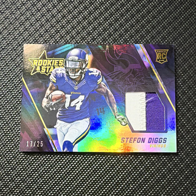 Panini 2015 Rookies & Stars Stefon Diggs Vikings RC Patch #RJ21 Longevity /25