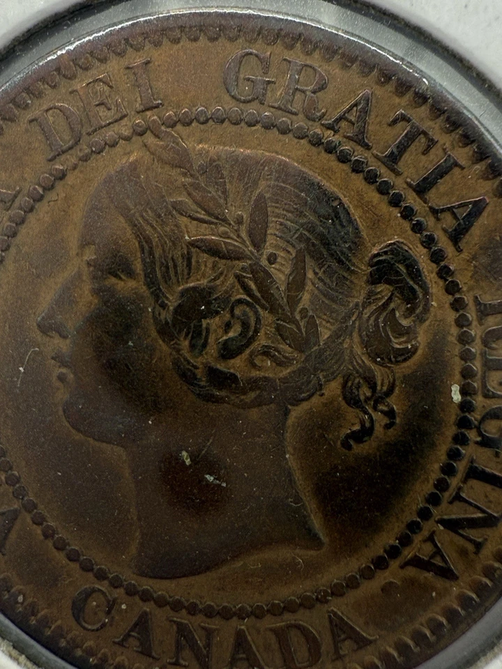 1858 LARGE PENNY UNGRADED EF40 Trace Red - Image 4 of 4