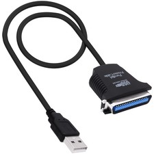 USB to Parallel Printer Cable USB 2.0 Type A Male to CN36 Pin Male Parallel I...