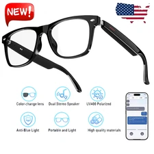 AI Smart Glasses Camera Bluetooth Call Voice Assistant Music Translate Unisex US