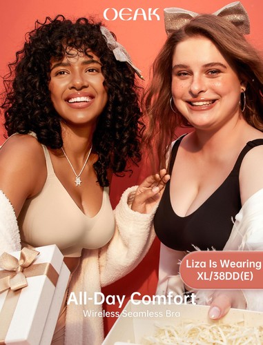 Womens Wireless Seamless Bras Full Coverage Supportive Lounge Bra Push Up Plu... - Picture 7 of 7