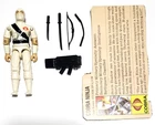 GI JOE COBRA NINJA STORM SHADOW V1 1984 COMPLETE ALL ORIGINAL WITH FILE CARD
