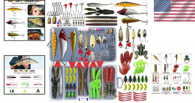 KTW LURES セット Fishing Lures Kit Set, Baits Tackle Including Crankbaits, Topwater