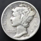 1939-S 10C Mercury Dime F (#8293)
