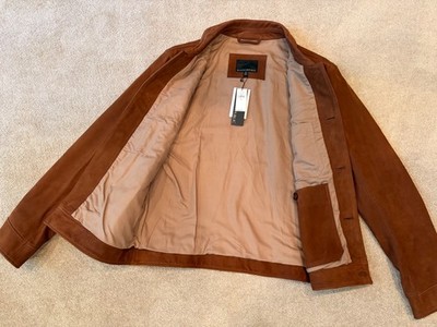 NWT Banana Republic Heritage Leather Rancher Jacket Med Cognac