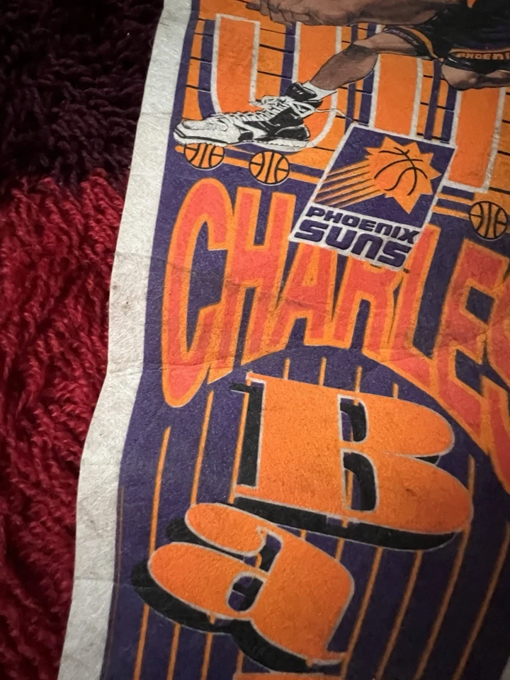 Винтажный полноразмерный вымпел Charles Barkley Phoenix Suns NBA 12 X 30 - Изображение 2 из 4