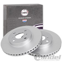 2X A.B.S. Bremsscheiben 255Mm Vorne Passend FüR Toyota Yaris