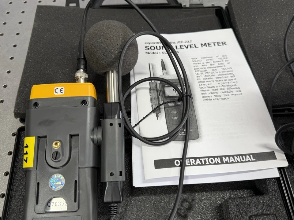 Medidor de nível de som Lutron SL-4013 RS-232 classe 2 – Lote de 2 com estojo manual Taiwan - Imagem 4 de 4