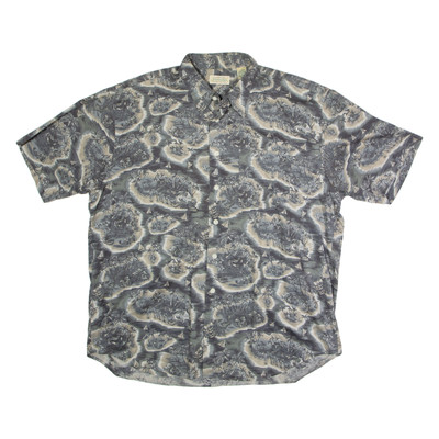 ST JOHN'S BAY Herren Hemd Grau Crazy Pattern XL