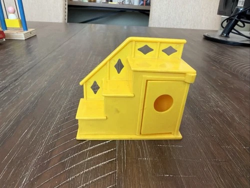 Vintage Fisher Price Little People Yellow Stairs Staircase for House 952