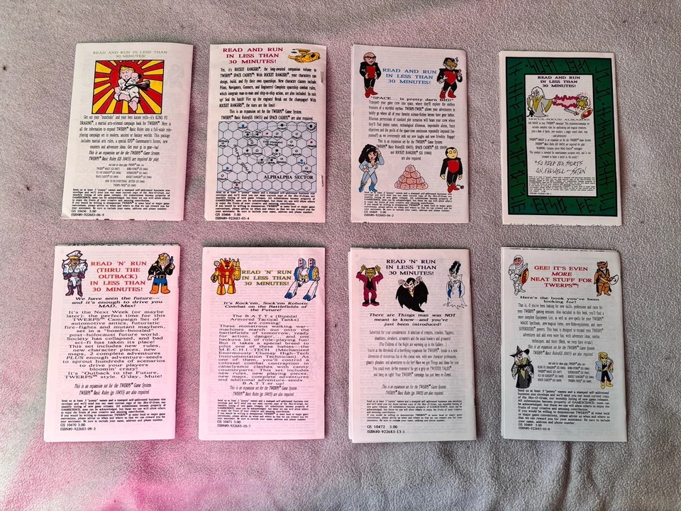 Lote de 8 libros de expansión de campaña TWERPS RPG - Juegos de renos - Game Science Foto 3 de 4