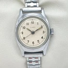 Vintage Timex Women's Watch 24mm Silver Tone Stretch Band Manual Wind Up SMALL