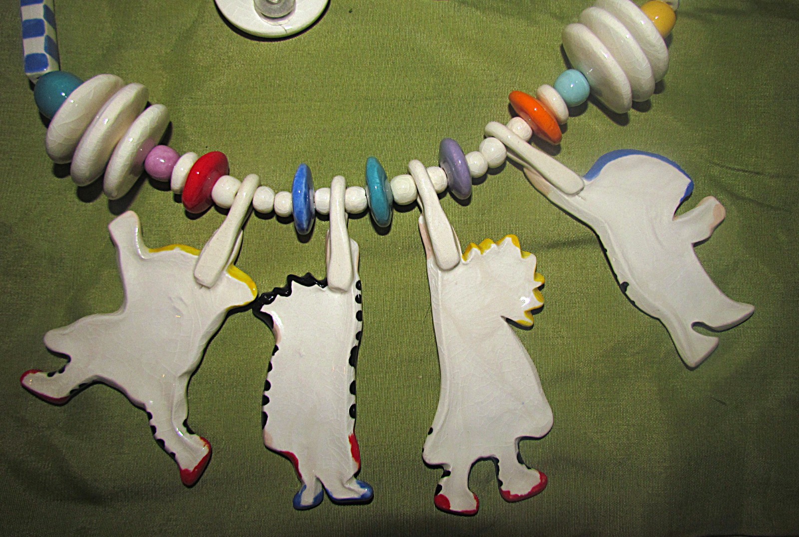 Ruby Z Candace Loheed ceramic statement necklace … - image 7