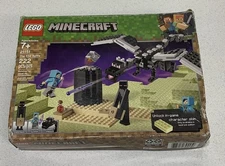 LEGO 21151 Minecraft The End Battle 222 Retired Set Brand New DAMAGED BOX