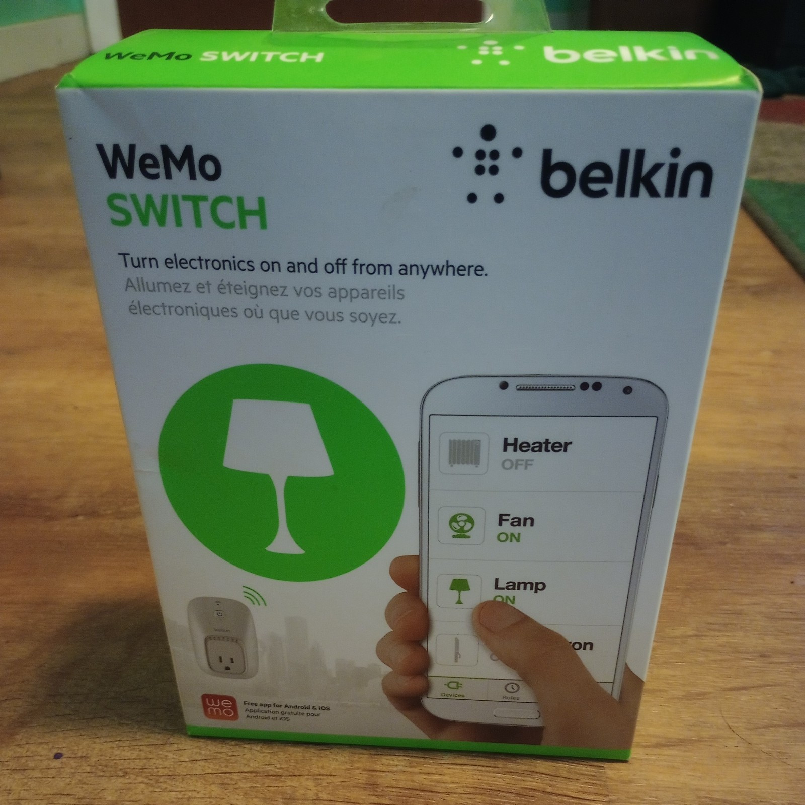 WiFi Home Remote, Belkin WeMo Switch - Automation Light Switch - 722868945360.