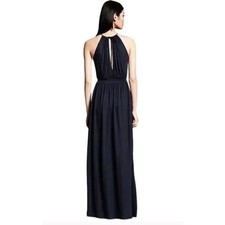 Banana Republic Navy Halter Neck Patio Maxi Dress - XS