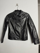 Art Class Black Leather Jacket L