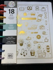 Happy planner 18 month classic vertical layout july 2021-december 2022 mambi