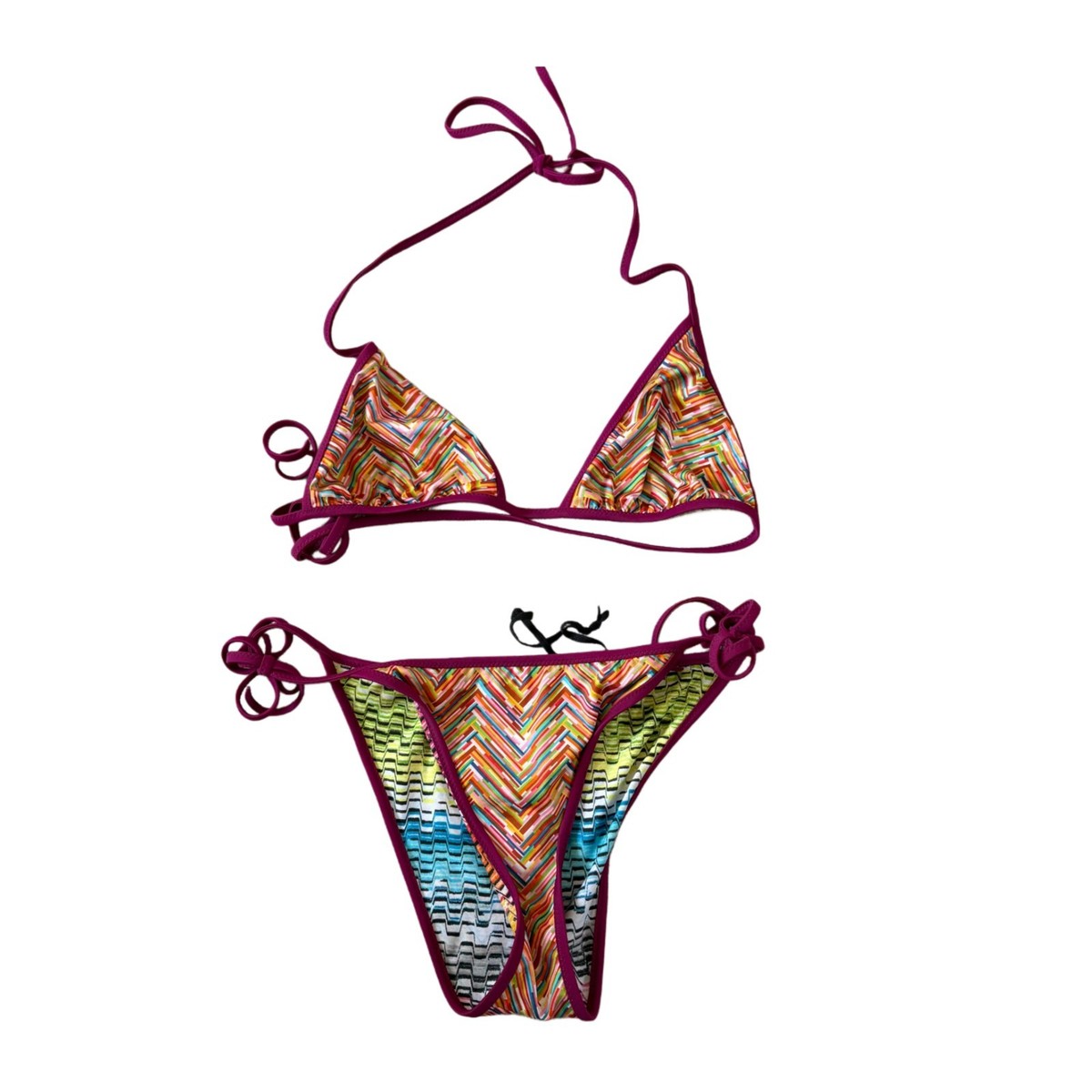 Missoni Zigzag Multicolor Printed Bikini | eBay