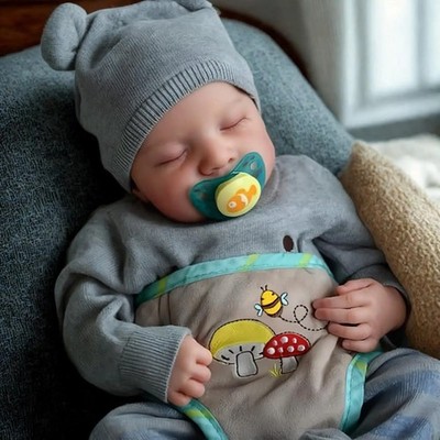 20 Zoll lebensechte Reborn Baby Junge Puppe-realistisches schlafendes Neugeborenes mit weichem Vin