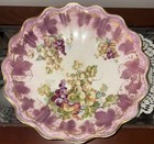 Steubenville EMPIRE CHINA Decorative Bowl Grapes Lavender Pink Gold Trim, 1915 — photo 1