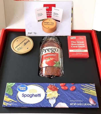 Prego x StoryCorps Connection Keeper Meal Essentials Dinner Together NEW In Hand