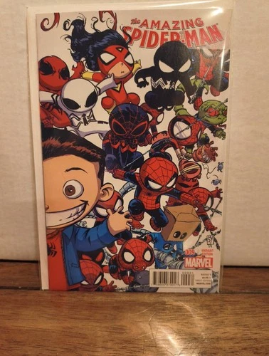 The Amazing Spider-Man #9 Variant Edition-Skottie Young Connecting Cover Jan2015